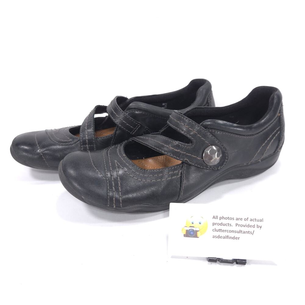 Clarks Artisan Leather Mary Jane Shoe Womens Size 10 M 66514 Black